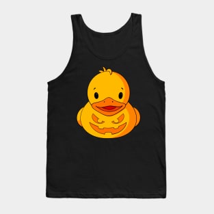 Evil Pumpkin Rubber Duck Tank Top